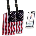 Smart Bag Security Tag - USA Flag [Pack 2]-0